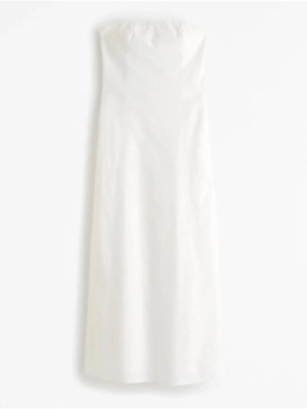 Abercrombie Strapless Skimming Linen-Blend Maxi Dress
